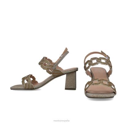 Menbur mujer heósforo 204L5806 tacones medios y bajos oro