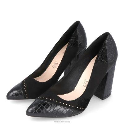 Menbur mujer sorgoño 3 204L2112 tacones medios y bajos negro