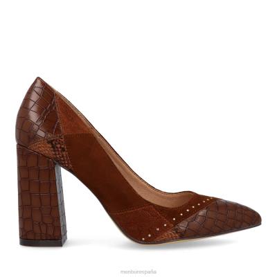 Menbur mujer sorgoño 3 204L2151 tacones medios y bajos marrón