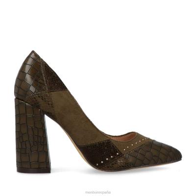 Menbur mujer sorgoño 3 204L2152 tacones medios y bajos marrón