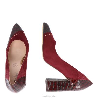 Menbur mujer sorgoño 3 204L2153 tacones medios y bajos rojo