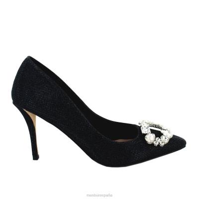 Menbur mujer tagliato 204L2127 tacones medios y bajos negro