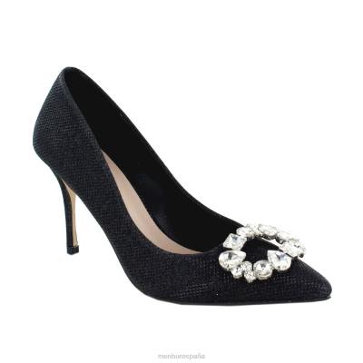 Menbur mujer tagliato 204L2127 tacones medios y bajos negro