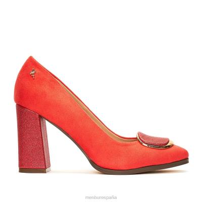 Menbur mujer valcáva 204L1971 tacones medios y bajos coral
