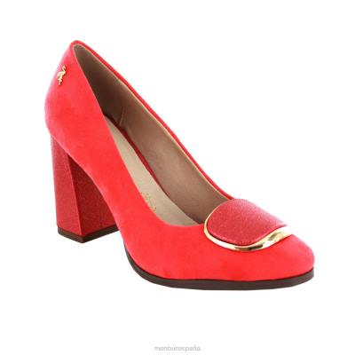 Menbur mujer valcáva 204L1971 tacones medios y bajos coral